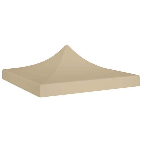 vidaXL Tak till partytält 2x2 m beige 270 g/m² Beige