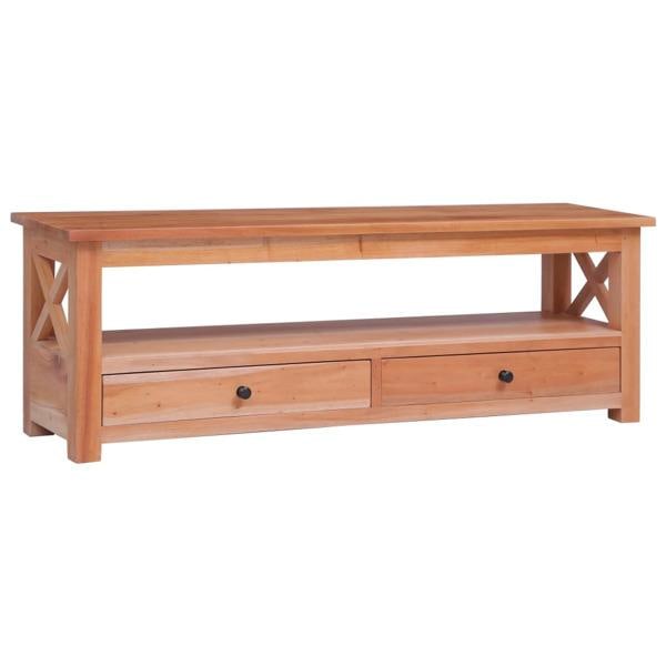 vidaXL TV-bänk 115x30x40 cm massiv mahogny Brun