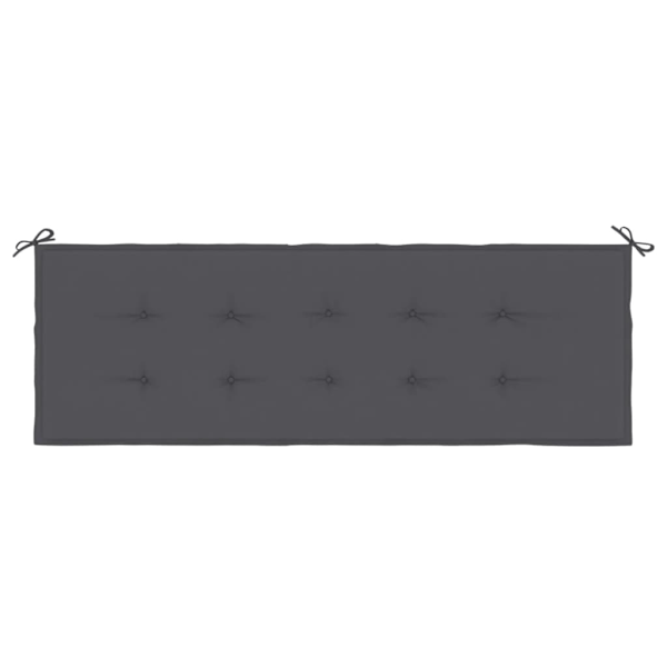 vidaXL Bänkdyna för trädgården 150x50x3 cm antracit Antracit