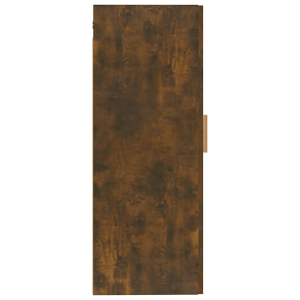 vidaXL Väggskåp rökfärgad ek 35x34x90 cm konstruerat trä Brun