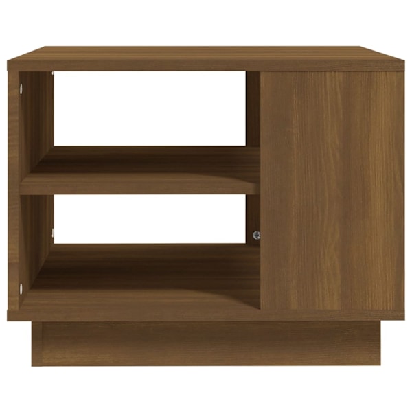 vidaXL Soffbord brun ek 55x55x43 cm konstruerat trä Brun