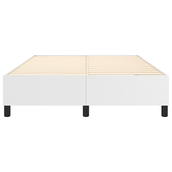 vidaXL Sängram vit 140x200 cm konstläder Vit