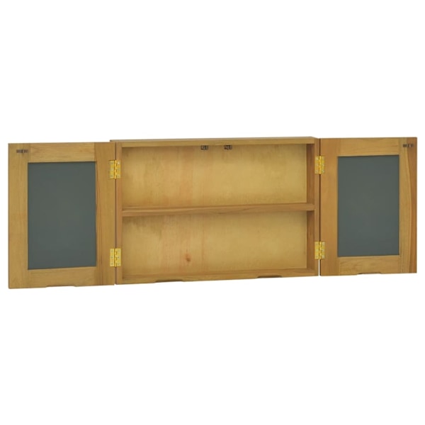 vidaXL Spegelskåp 60x10x40 cm massiv teak Brun