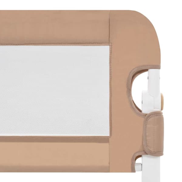 vidaXL Sängskena för barn taupe 150x42 cm polyester Taupe