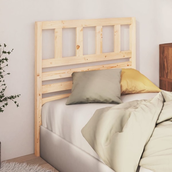 vidaXL Sänggavel 96x4x100 cm massiv furu Brun