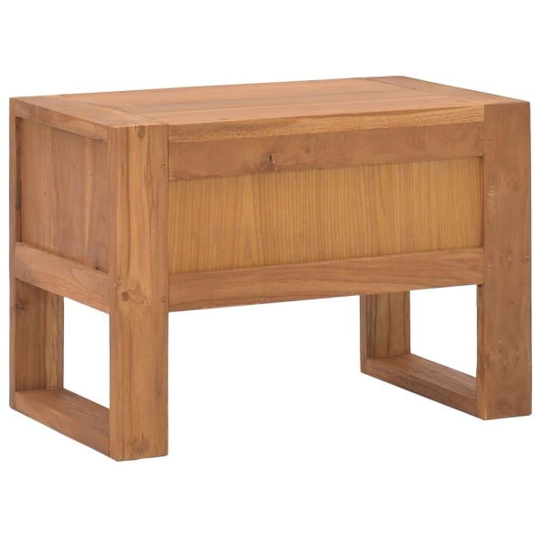 vidaXL Sängbord 50x30x35 cm massiv teak Brun