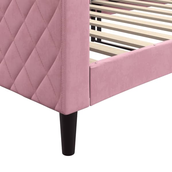 vidaXL Dagbädd rosa 90x200 cm sammet Rosa