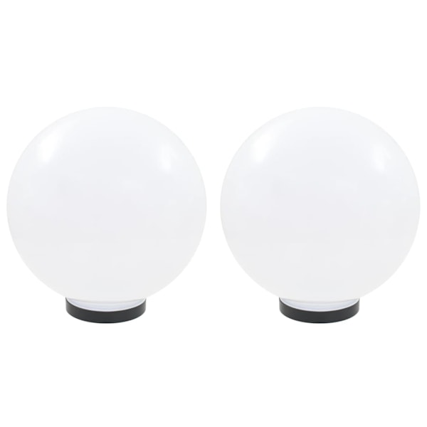 vidaXL Globlampa LED set 2 st sfäriska 30 cm PMMA Vit