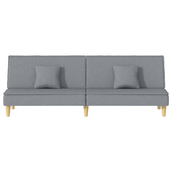 vidaXL Bäddsoffa ljusgrå tyg Grå