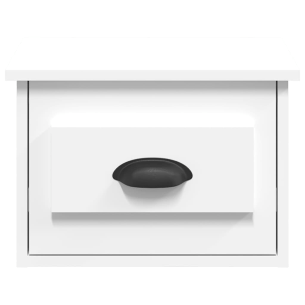 vidaXL Väggmonterade sängbord vit 41,5x36x28 cm Vit