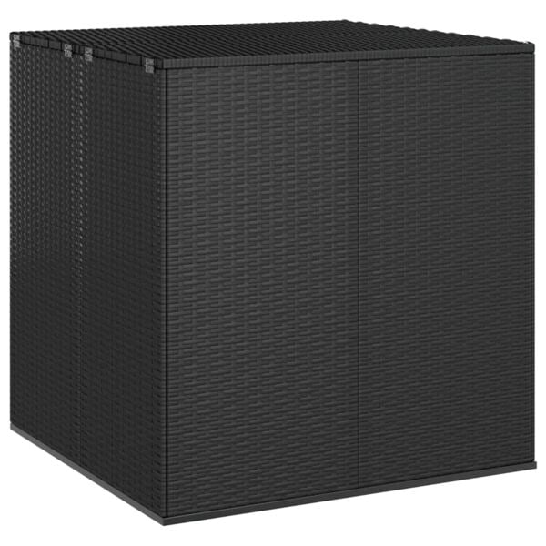 vidaXL Dynbox PE-rotting 100x97,5x104 cm svart Svart