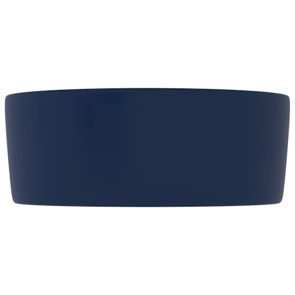 vidaXL Lyxigt runt handfat matt mörkblå 40x15 cm keramik Blå
