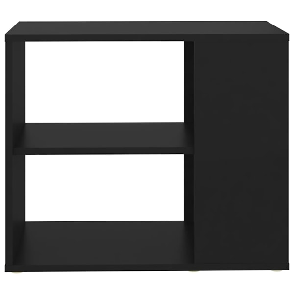 vidaXL Sidoskåp svart 60x30x50 cm konstruerat trä Svart