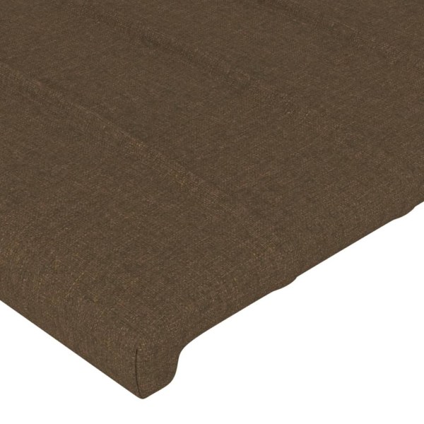 vidaXL Sänggavel 4 st mörkbrun 80x5x78/88 cm tyg Brun