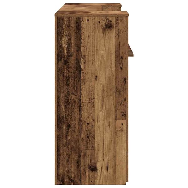 vidaXL Receptionsdisk åldrat trä 180x50x103,5 cm konstruerat trä Brun