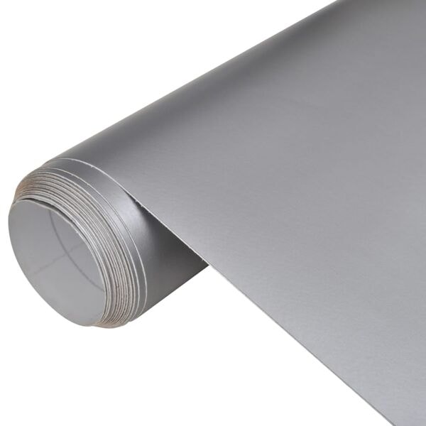 vidaXL Bilfoliering 2 st matt silver 100x150 cm+50x150 cm matt silver