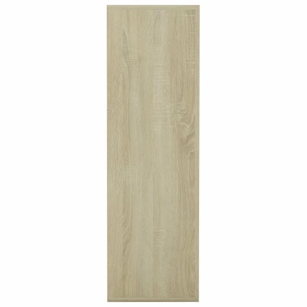 vidaXL Bokhylla vit och sonoma-ek 98x29x97,5 cm konstruerat trä Vit