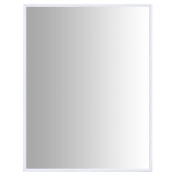 vidaXL Väggspegel 80x60 cm vit Vit