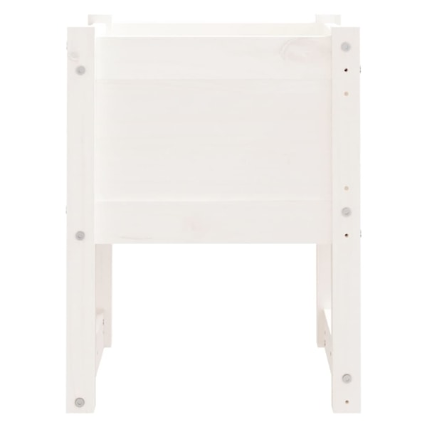 vidaXL Odlingslådor 2 st vit 40x40x52,5 cm massiv furu Vit
