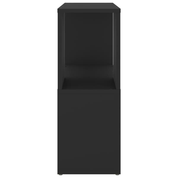 vidaXL Bokhylla svart 60x24x63 cm konstruerat trä Svart
