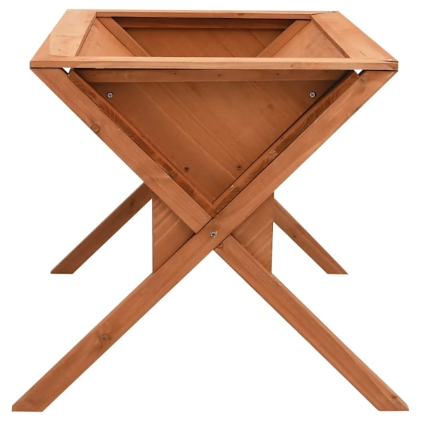 vidaXL Odlingslåda 90x55x56 cm granträ Brun