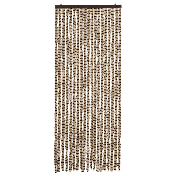 vidaXL Insektsdraperi beige och brun 56x185 cm chenille Beige