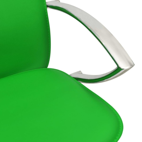 vidaXL Barstolar 2 st grön konstläder Grön
