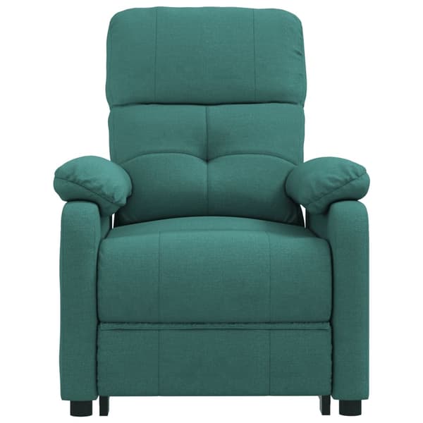vidaXL Massagefåtölj mörkgrön tyg Grön