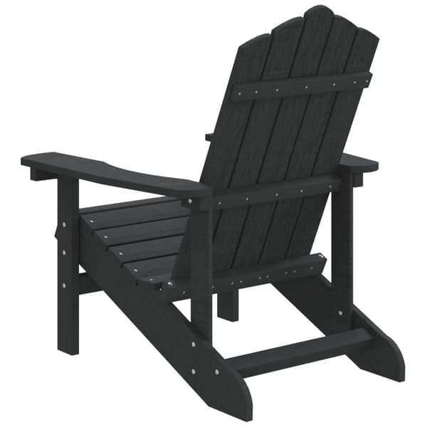 vidaXL Adirondackstol HDPE antracit Antracit