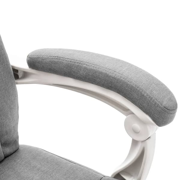 vidaXL Massagekontorsstol grå tyg grå