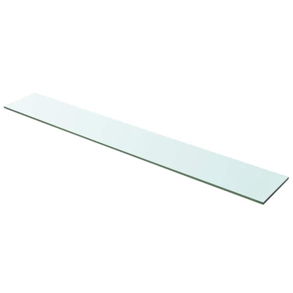 vidaXL Hyllplan glas genomskinlig 100x15 cm Transparent