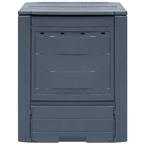 vidaXL Trädgårdskompost 2 st grå 60x60x73 cm 520 L grå