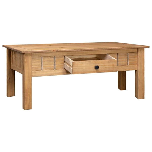vidaXL Soffbord 100x60x45 cm massiv furu panama Brun