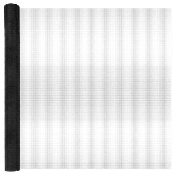 vidaXL Svetsat trådgaller markfäste 50 x 1,5 m PVC-belagda stål Grå Grå