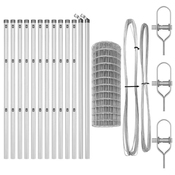 vidaXL Markfixerat Svetsat Stängsel 25 x 0,6 m (B x H) Silver