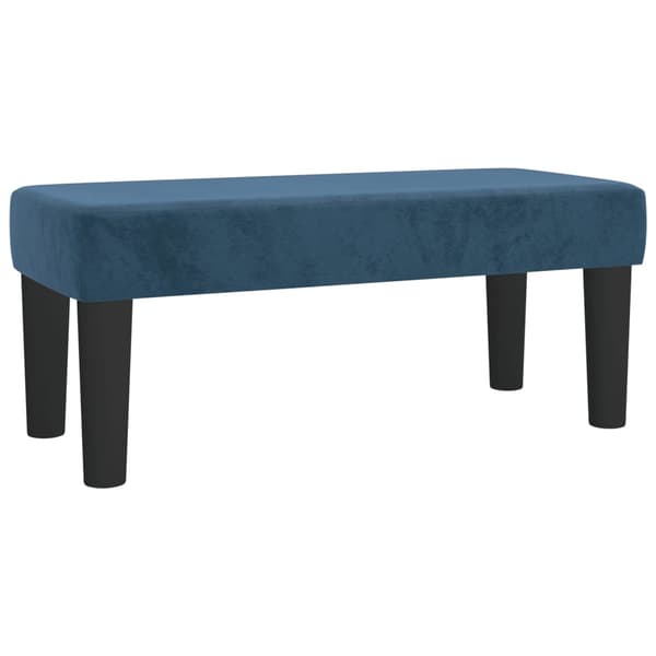 vidaXL Ramsäng med madrass mörkblå 120x200 cm sammet Blå