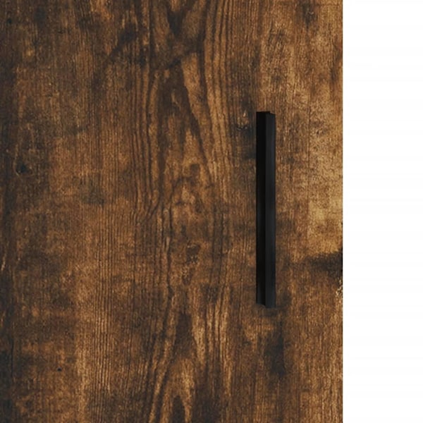 vidaXL Högskåp rökfärgad ek 69,5x34x180 cm konstruerat trä Brun