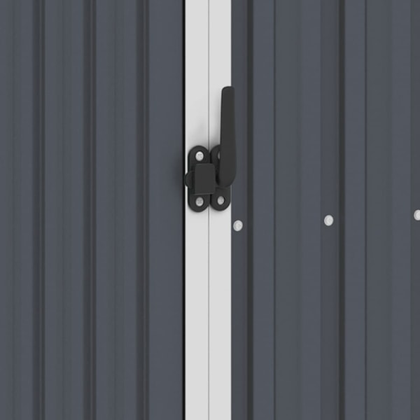 vidaXL Vedskjul antracit 245x98x159 cm galvaniserat stål Antracit