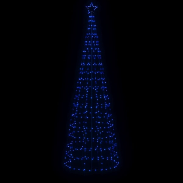 vidaXL Julgransbelysning med markspett 570 LEDs blå 300 cm