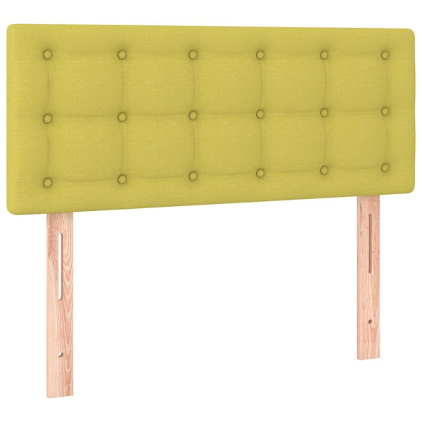 vidaXL Sänggavel grön 100 x 5 x 78/88 cm tyg Grön