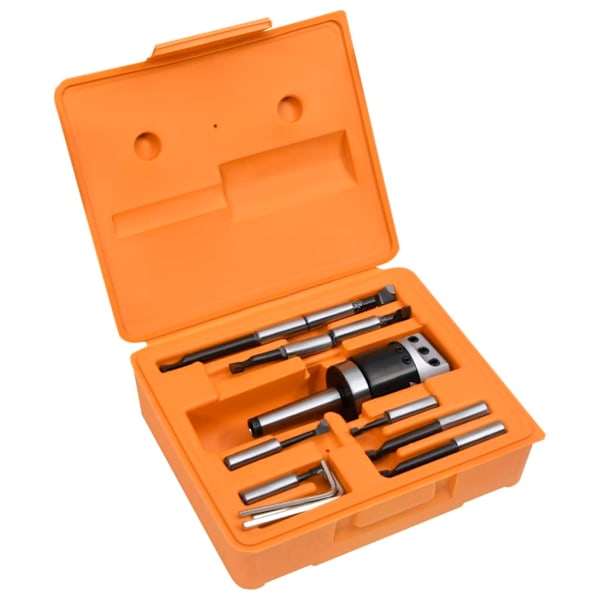 vidaXL Borrverktygssats 15 delar 50 mm borrchuck MT2-F1-12
