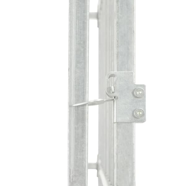 vidaXL Hundgård för utomhusbruk 200x200x100 cm Silver