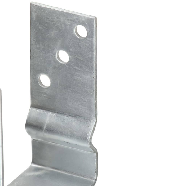 vidaXL Jordankare 6 st silver 7x6x15 cm galvaniserat stål