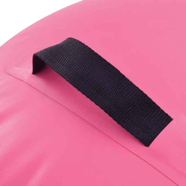 vidaXL Uppblåsbar gymnastikrulle med pump 100x60 cm PVC rosa Rosa
