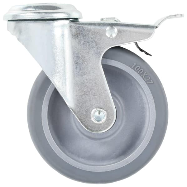 vidaXL Länkhjul med bulthål 24 st 100 mm