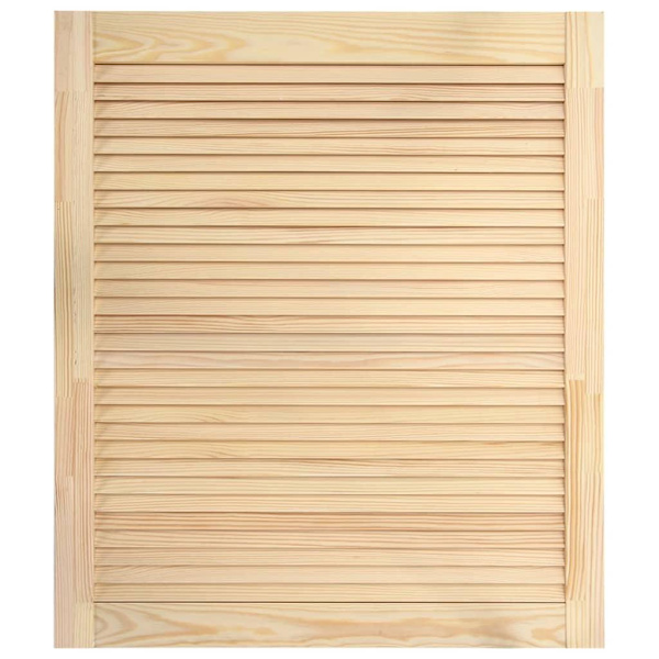 vidaXL Skåpluckor lamelldesign 4 st 69x59,4 cm massiv furu Brun