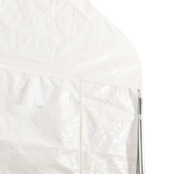 vidaXL Paviljong med tak vit 5,88x2,23x3,75 m polyeten Vit