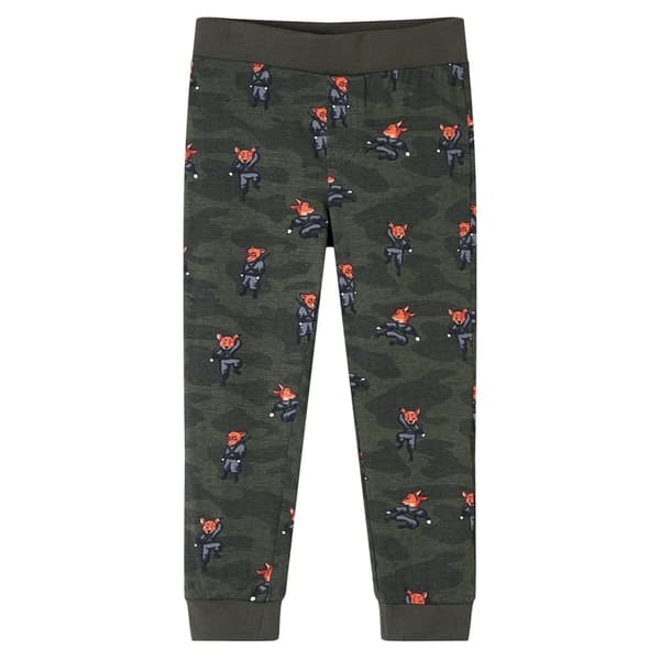 vidaXL Pyjamas med långa ärmar för barn khaki 104 Grön