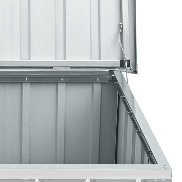 vidaXL Dynbox grå 129x67x65 cm grå