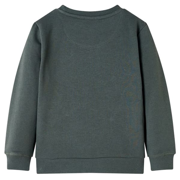 vidaXL Barntröja mörk khaki 140 Grön